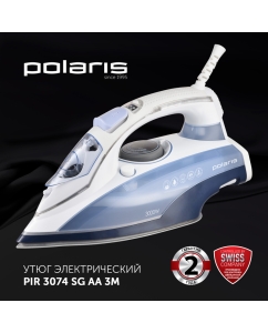 Купить Утюг Polaris PIR 3074 SG AA, белый/голубой  в E-mobi