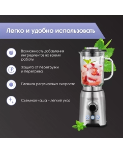 Купить Блендер Zigmund &amp; Shtain BS-444 D серебристый, серый  в E-mobi