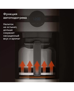 Купить Кофеварка капельного типа BQ CM2002 серебристый, черный  в E-mobi