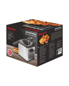 Купить Фритюрница SAKURA SA-7676 серебристый, черный  в E-mobi