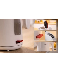 Купить Чайник электрический Bosch TWK 2M161 1.7 л белый  в E-mobi