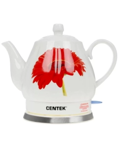 Купить Чайник электрический Centek CT-0062 2 л белый, красный в E-mobi