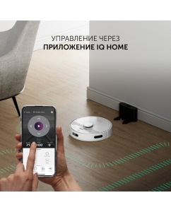 Купить Робот-пылесос Polaris PVCR 6001 IQ Home Aqua белый  в E-mobi