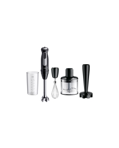 Купить Погружной блендер Braun MQ55307MBK серебристый, черный в E-mobi
