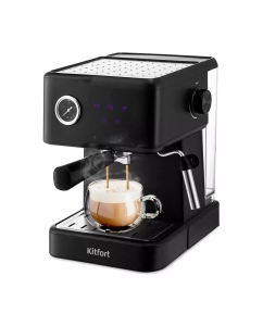 Купить Рожковая кофеварка Kitfort КТ-7124 черный в E-mobi