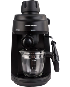 Купить Кофеварка рожкового типа MAUNFELD MF-733BK Black в E-mobi