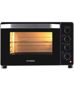 Купить Мини-печь Hyundai MIO-HY081 2000 Вт, 38 л, серебристо-черная в E-mobi