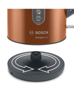 Купить Чайник электрический Bosch TWK4P439 1.7 л коричневый  в E-mobi