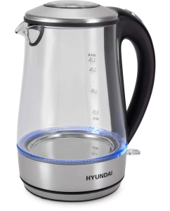Купить Чайник электрический HYUNDAI HYK-G8406 1.7 л черный в E-mobi