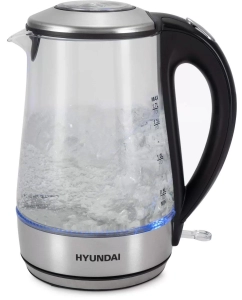 Купить Чайник электрический HYUNDAI HYK-G8406 1.7 л черный  в E-mobi