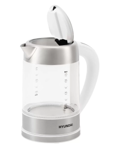 Купить Чайник электрический HYUNDAI HYK-S5807 1.7 л белый, серебристый  в E-mobi