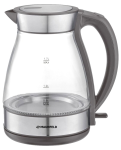 Купить Чайник электрический MAUNFELD MFK-634G.SP 1.7 л серебристый, прозрачный в E-mobi