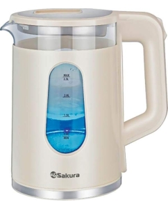 Купить Чайник электрический SAKURA SA-2735W 2.3 л белый в E-mobi