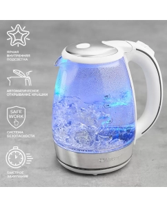 Купить Чайник электрический Scarlett SC-EK27G37 1.7 л белый в E-mobi