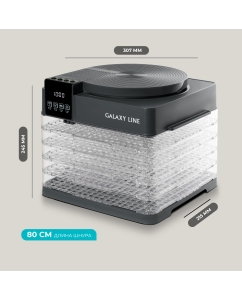 Купить Сушилка для овощей и фруктов GALAXY LINE GL2630 серая  в E-mobi
