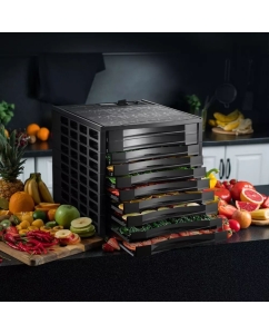Купить Сушилка для овощей и фруктов Kitfort КТ-1923 черный  в E-mobi