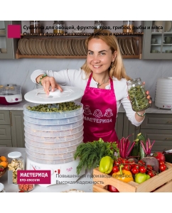 Купить Сушилка для овощей и фруктов Мастерица EFD-0903VM белый в E-mobi