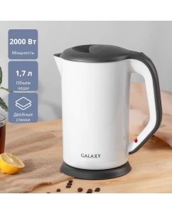 Купить Чайник электрический Galaxy GL0318 1.7 л белый в E-mobi
