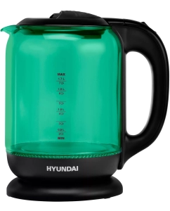 Купить Чайник электрический HYUNDAI HYK-G2807 1.8 л зеленый, черный в E-mobi