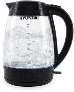 Купить Чайник электрический HYUNDAI HYK-G4505 2 л черный  в E-mobi