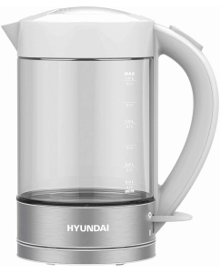 Купить Чайник электрический HYUNDAI HYK-G9990 1.5 л белый  в E-mobi