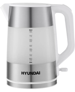 Купить Чайник электрический HYUNDAI HYK-P4025 1.9 л белый, серебристый в E-mobi