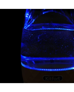 Купить Чайник электрический Kitfort КТ-6123-4 2 л прозрачный, оранжевый  в E-mobi