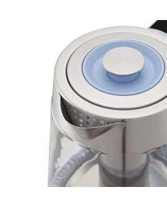 Купить Чайник электрический Kitfort КТ-6617 1.7 л голубой, серый, прозрачный  в E-mobi