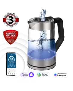 Купить Чайник электрический Polaris PWK 1725 CGLD +1.7+л, серебристый в E-mobi