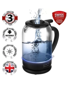 Купить Чайник электрический Polaris PWK1753CGL 1.5 л прозрачный, черный в E-mobi