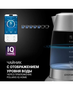 Купить Чайник электрический Polaris PWK 1775CGLD 1.7 л серебристый  в E-mobi