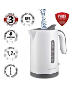 Купить Чайник электрический Polaris PWK 1220C 1.2 л белый в E-mobi