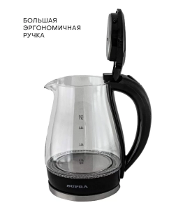 Купить Чайник электрический Supra KES-1855G 1.8 л черный  в E-mobi