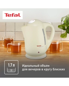 Купить Чайник электрический Tefal Silver Ion BF925232, 1.7 л, бежевый  в E-mobi