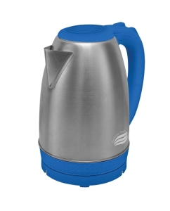 Купить Чайник электрический Великие Реки Амур-1 1.8 л серебристый, синий в E-mobi
