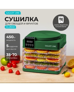 Купить Сушилка для овощей и фруктов GALAXY LINE GL2630 зеленый в E-mobi