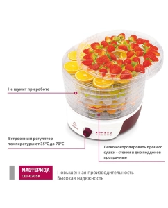 Купить Сушилка для овощей и фруктов Мастерица СШ-0205К  в E-mobi