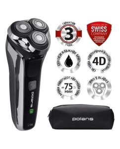 Купить Электробритва Polaris PMR 0305R, черная в E-mobi