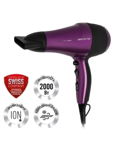Купить Фен Polaris PHD 2077i Black/Violet в E-mobi