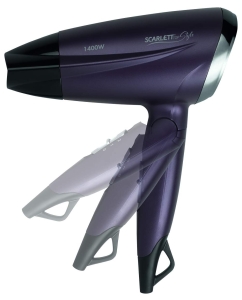 Купить Фен Scarlett SC-HD70IT13 1 400 Вт фиолетовый, черный  в E-mobi