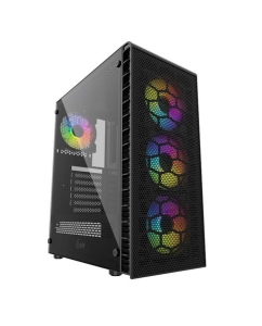 Купить Корпус компьютерный Powercase Mistral Z4С Mesh LED (CMIZ4C-L4) Black в E-mobi