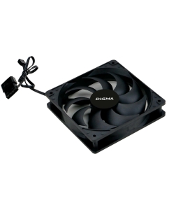 Купить Вентилятор Digma DFAN-120-9 3-pin, 4-pin, Molex24dB, 180gr, Ret в E-mobi