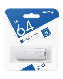 Купить Карта памяти SmartBuy USB 64Гб Clue (SB64GBCLU-W3) в E-mobi