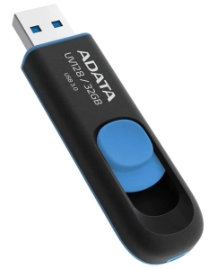 Купить Флешка ADATA UV128 32ГБ Blue/Black (AUV128-32G-RBE) в E-mobi