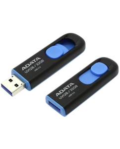 Купить Флешка ADATA UV128 32ГБ Blue/Black (AUV128-32G-RBE)  в E-mobi