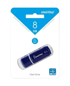 Купить Флешка SmartBuy Crown 8ГБ Blue (SB8GBCRW-Bl)  в E-mobi