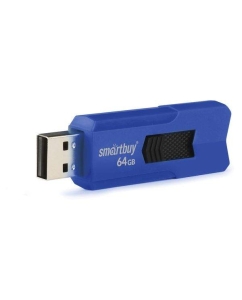 Купить Флешка SmartBuy STREAM 64ГБ Cyan (SB64GBST-B)  в E-mobi