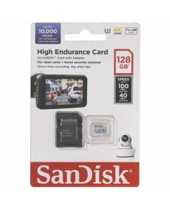 Купить Карта памяти SanDisk microSDXC Class 10 UHS-I U3 V30 High Endurance Video Monitoring Card  в E-mobi