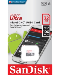 Купить Карта памяти SanDisk Ultra 32GB microSD (SDSQUNR-032G-GN3MN)  в E-mobi