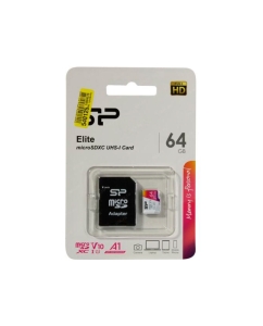 Купить Карта памяти Silicon Power Micro SDXC 64Гб Elite (SP064GBSTXBV1V20SP)  в E-mobi